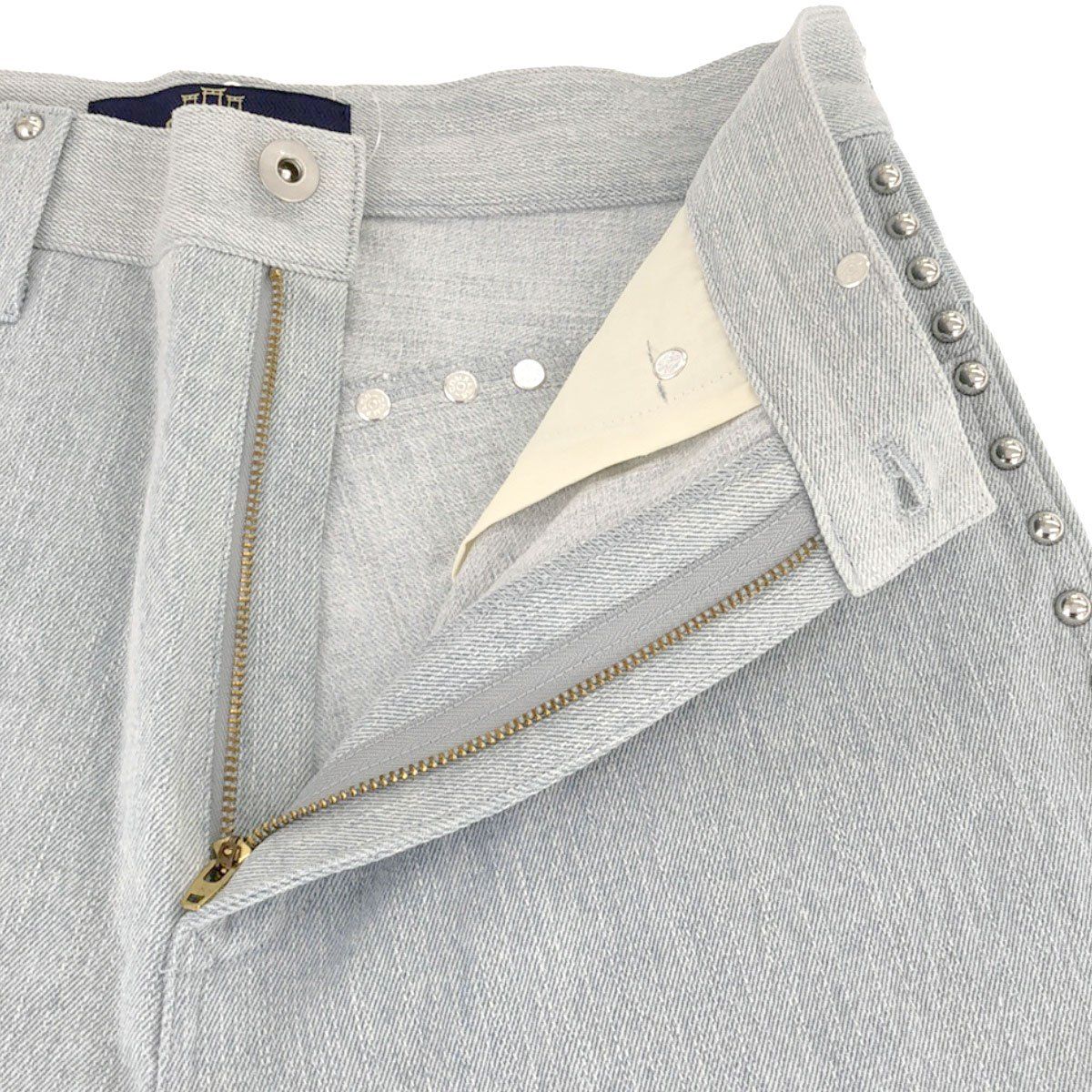 SHIKITARI シキタリ STUDDED DENIM PANTS スタッズデニムパンツ