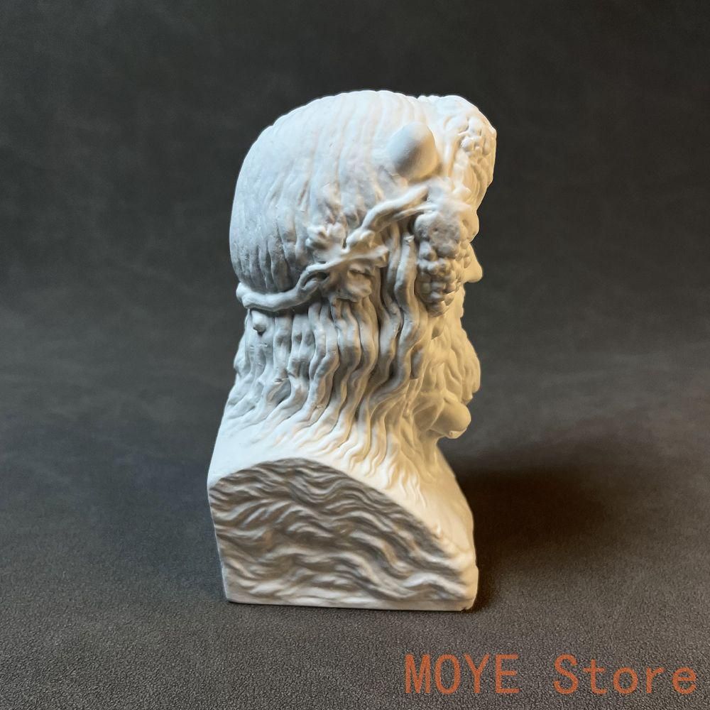 アマゾン胸像 石膏像 石膏像 ネプテン海神人物像 リビング玄関