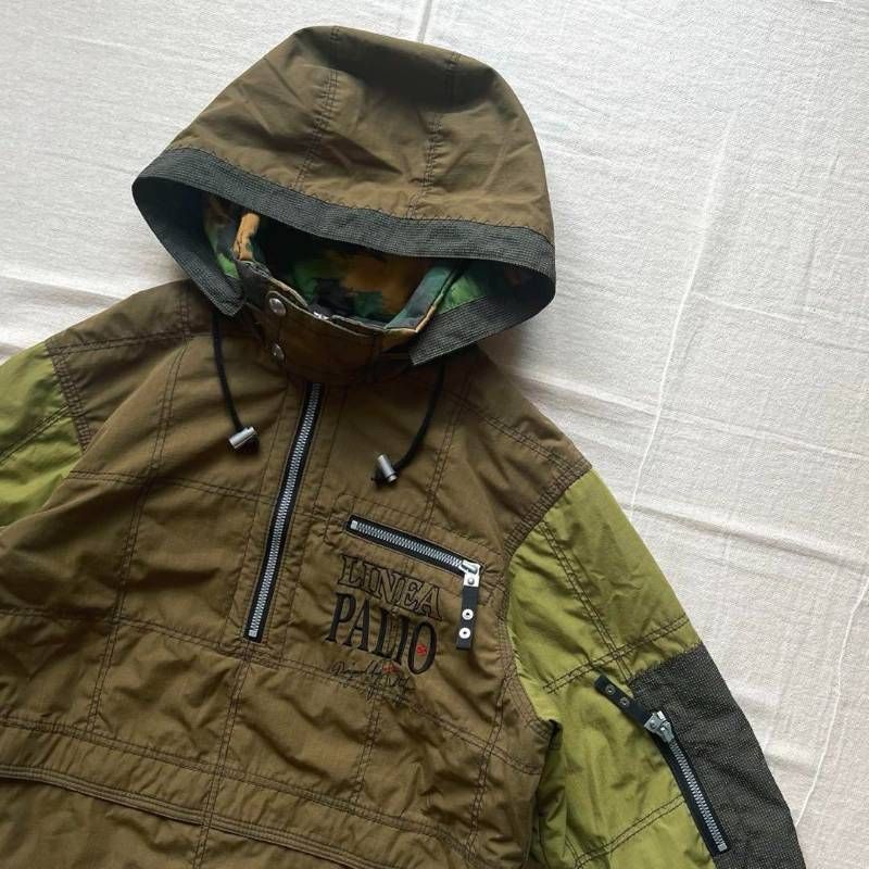 90s ギミックアノラック 配色切り替え プルオーバー マウンテンパーカー テック系 Y2K C-BOY