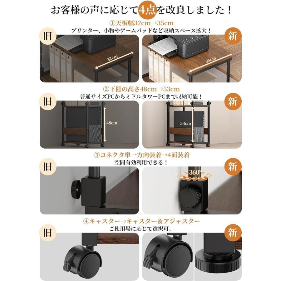 PCワゴン サイドデスク