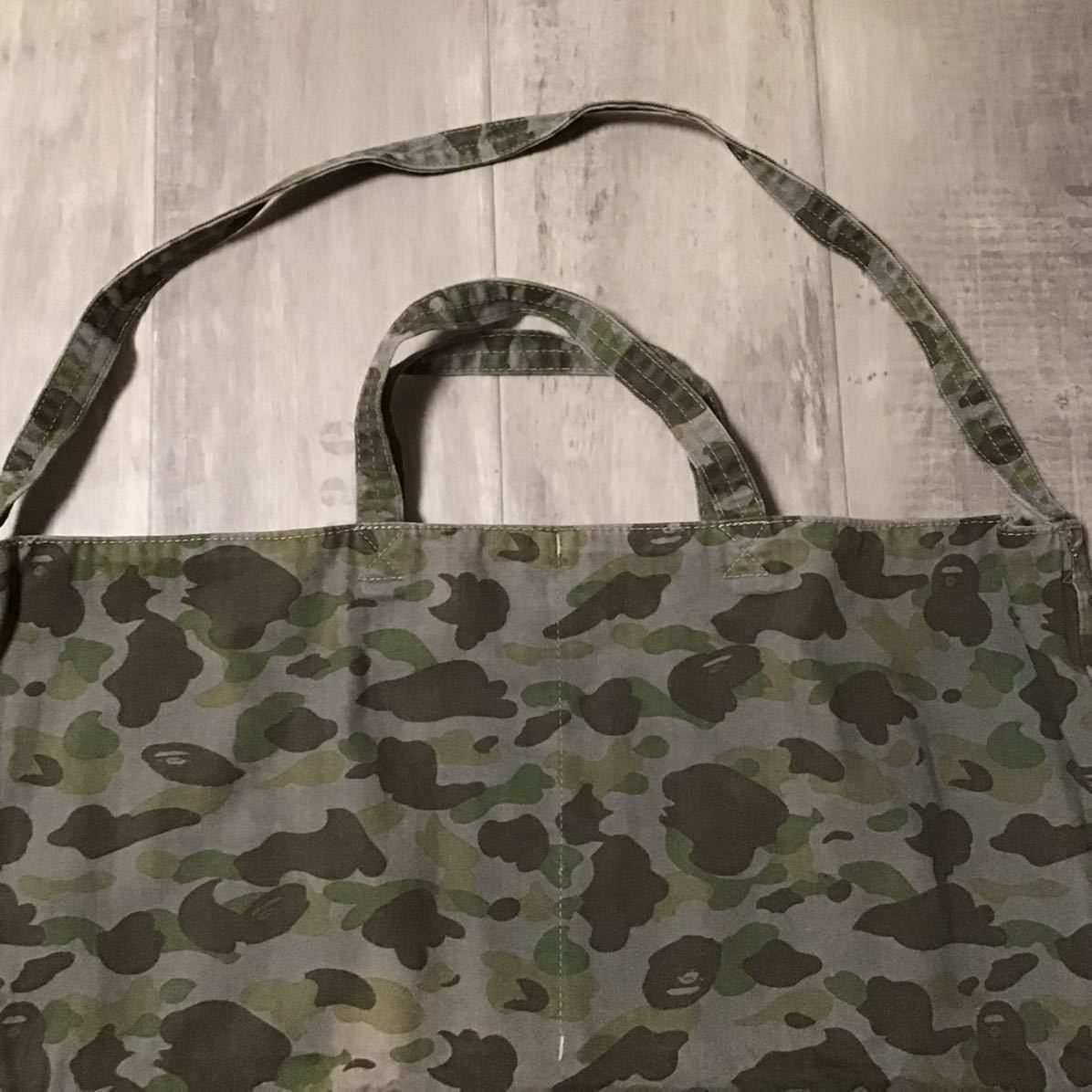 超歓迎された】 bag tote camo BAPE ape bathing a トートバッグ