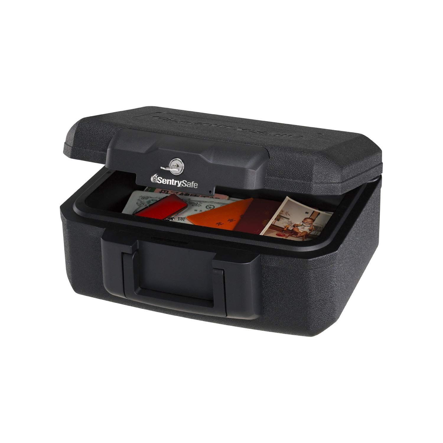 数量 ブラック フラットキー B5 5.2L 鍵付き 収納ボックス 手提げ 1200 耐火 30分 UL規格 家庭用 金庫 セントリー SENTRY