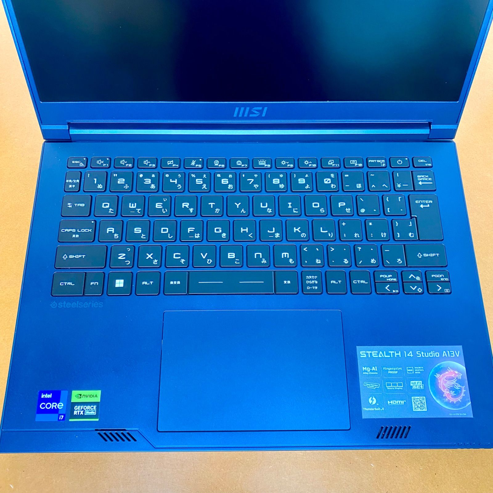 【店頭引き取り限定】MSI Stealth 14Studio A13VE-1717JP ゲーミングノートPC スターブルー MSI Stealth 14Studio A13VE-1717JP ゲーミングノートPC スターブルー