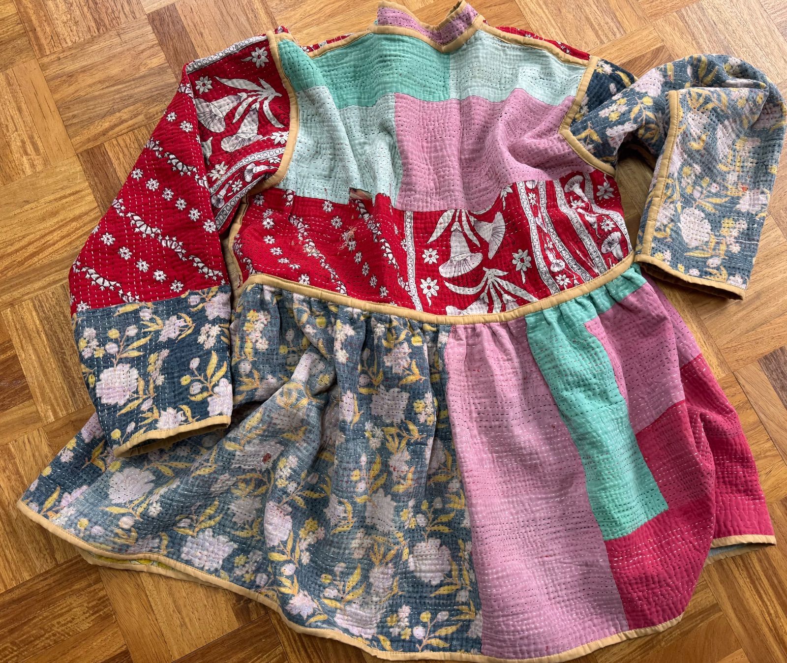 bj002 グドゥリー コート ジャケット ヴィンテージ カンタ刺繍