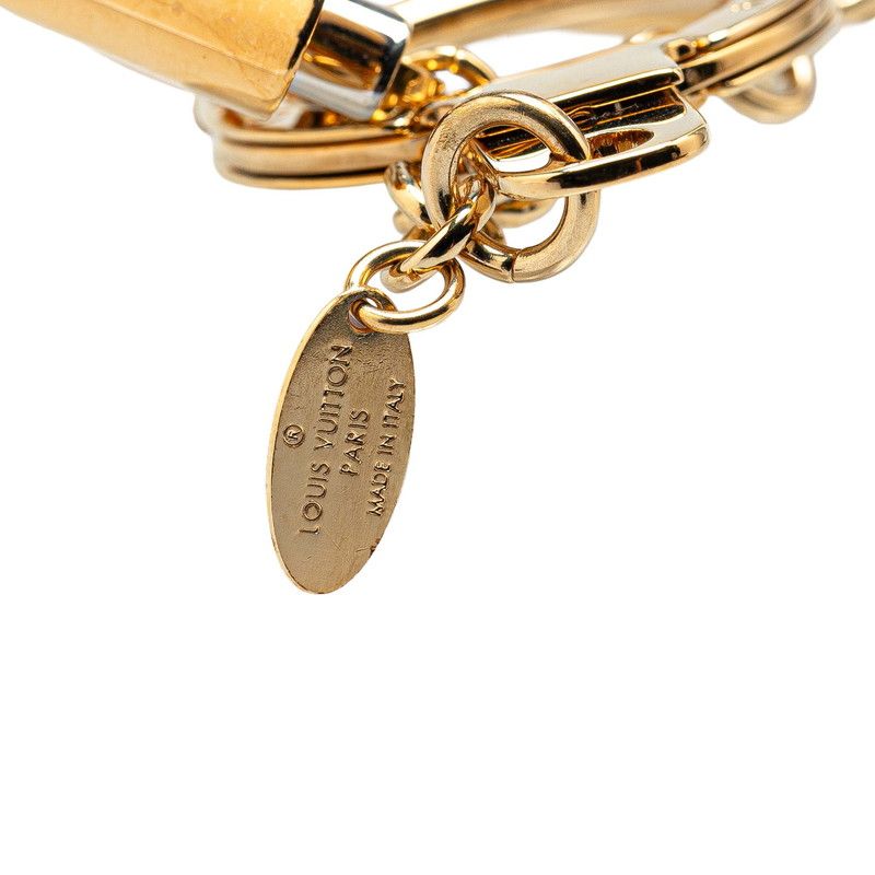LOUIS VUITTON (ルイ ヴィトン) バッグチャーム ゴールド×シルバー