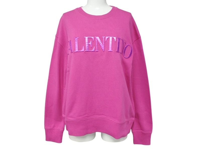 極美品 Valentino ヴァレンチノ ロゴ クルーネックスウェット