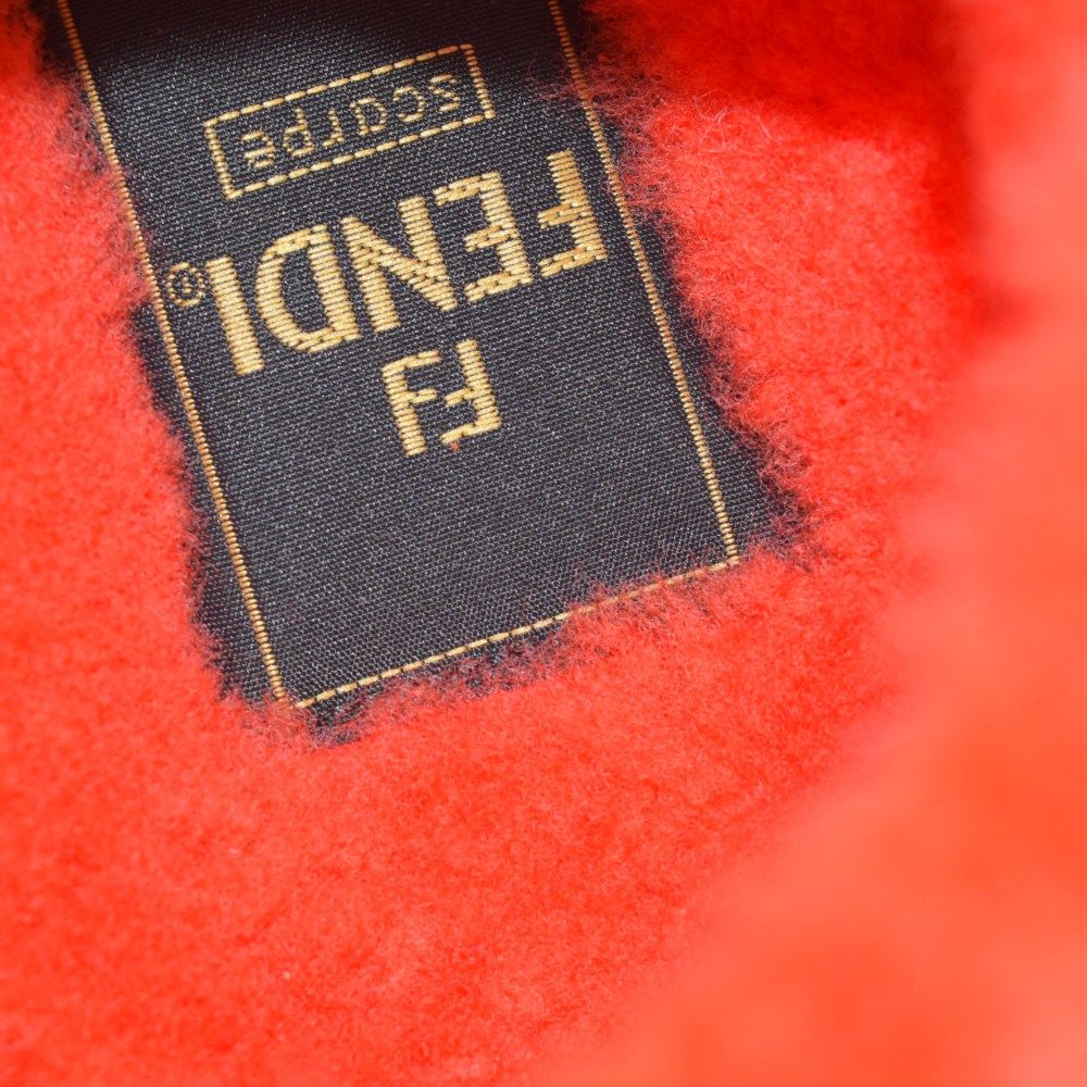 FENDI フェンディ フィール シープスキン サンダル レッド