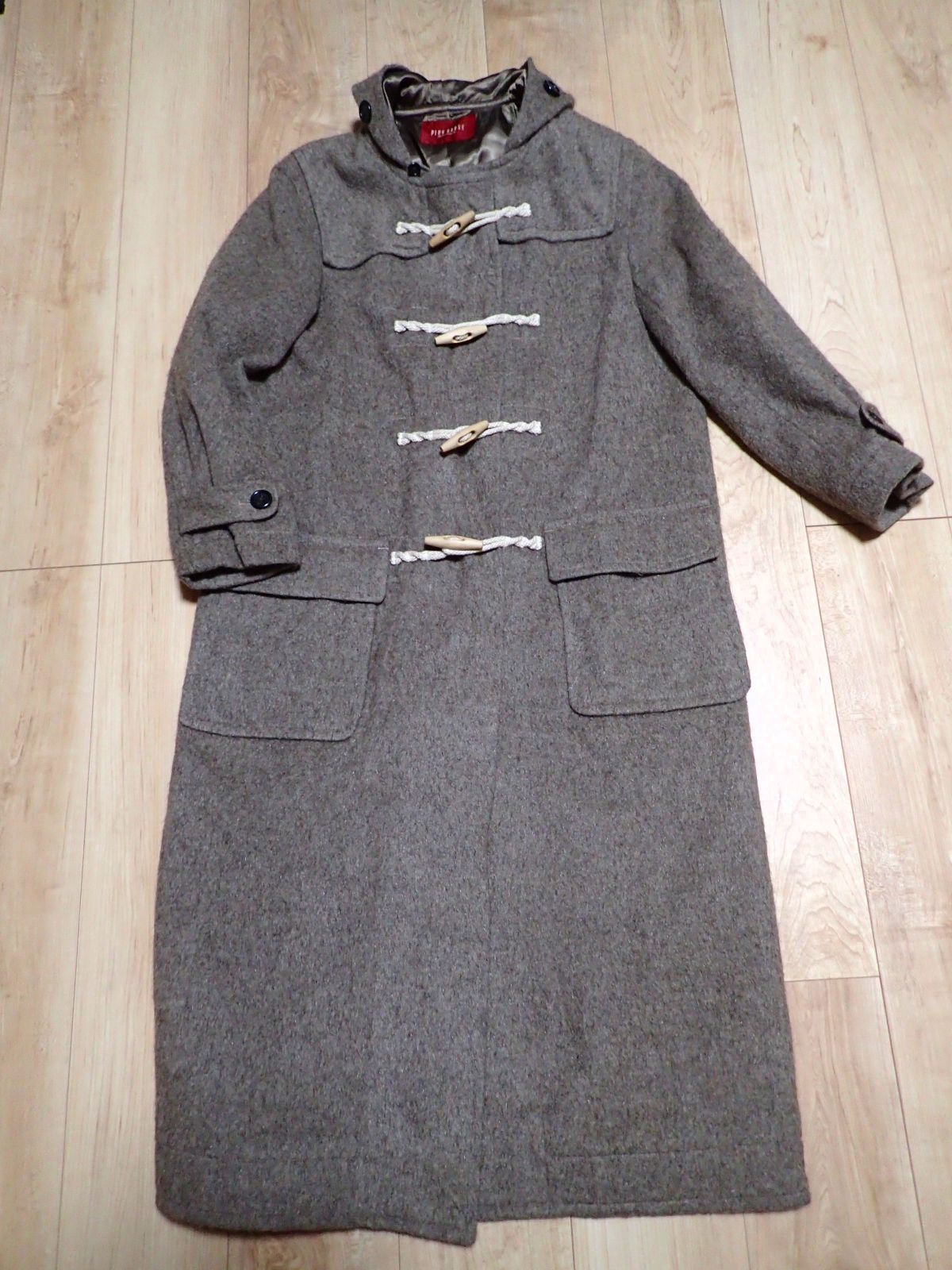 PINKHOUSE ピンクハウス フード付き ダッフルコート グレー