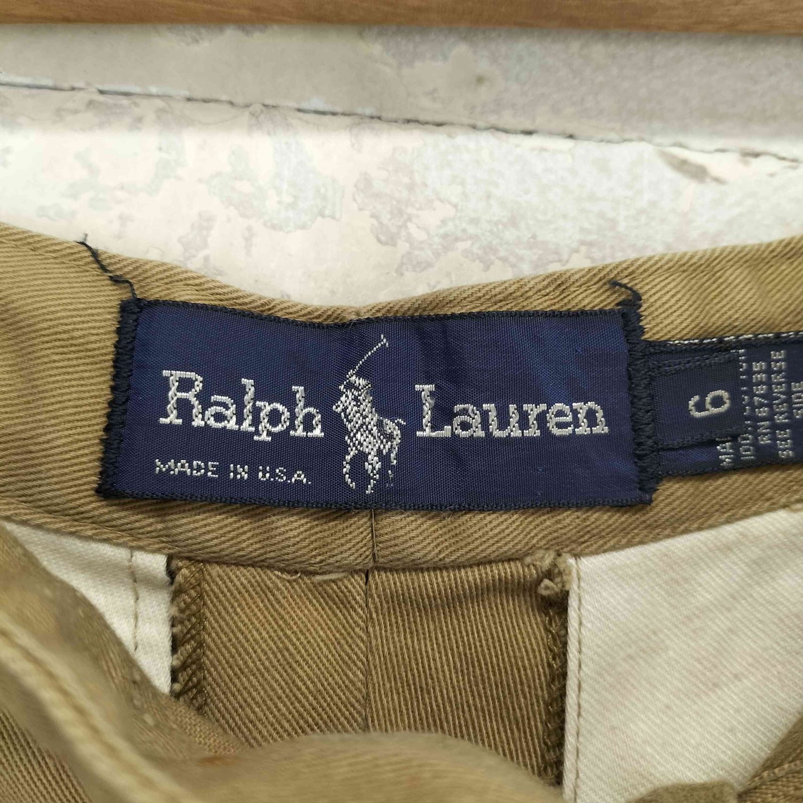 ラルフローレン RALPH LAUREN 90s USA製 TALONジップ 2タックハーフ