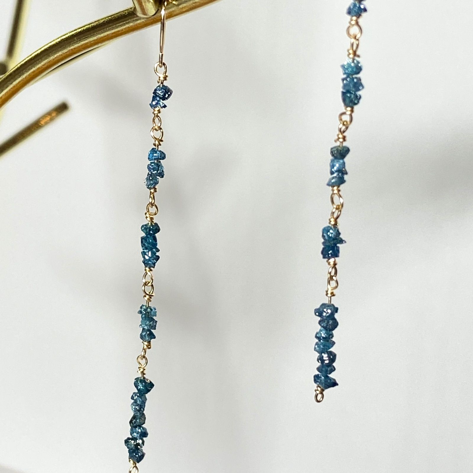 ブルーダイヤモンド 天然石 ダイヤモンド 原石 ラフ ラフストーン 10金  