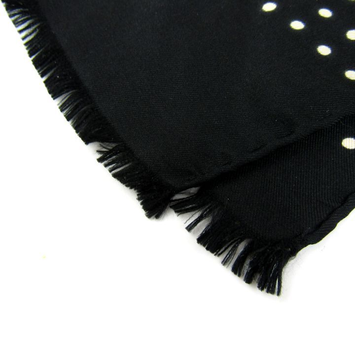 イヴ・サンローラン スカーフ ストール ドット柄 シルク ブランド