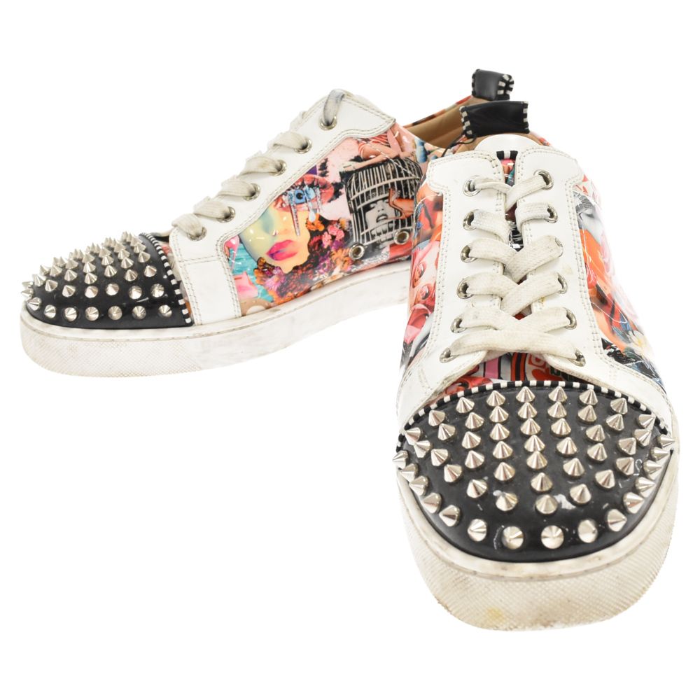 クリスチャン ルブタン ルイス スパイク スニーカー エナメル 40