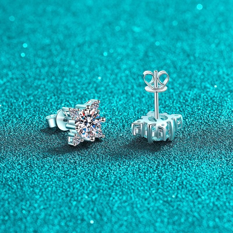 ピアス モアサナイト 0.5ct シルバー925 人工ダイヤモンド モアッサナイト ギフト 普段使い 耳飾り パーティー 結婚式 プレゼント  med35 6206