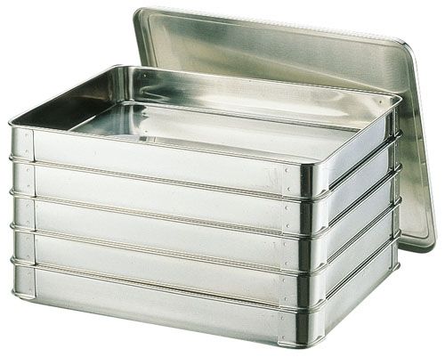 餃子バット　そばバット　特大　50mm　本体2個ふた1個　AG　18-8 餃子バット そばバット 特大 50mm 本体2個ふた1個 AG 18-8