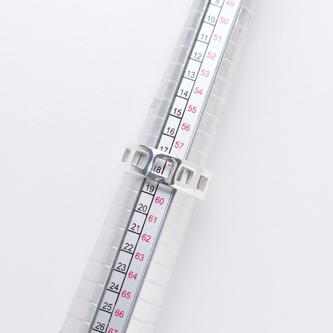 GUCCI グッチ ヴィンテージ オープン スクエアリング 17.5号 シルバー