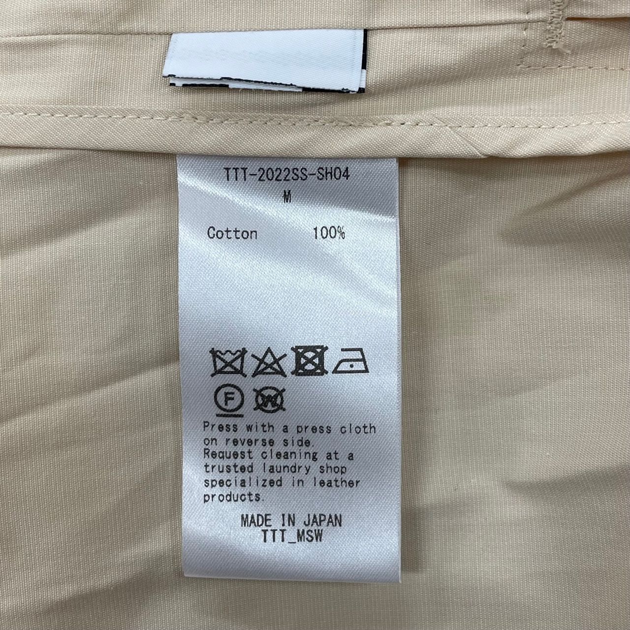 定価26400円 新品 TTT MSW 22SS ハーフスリーブシャツ 半袖 ティー 