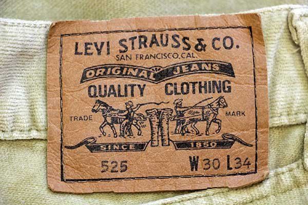 90s イタリア製 Levi'sリーバイス 525 ストレッチ フレア ベロアパンツ