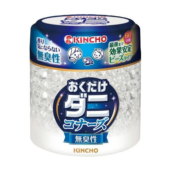 (まとめ) 大日本除蟲菊 KINCHO ダニコナーズ ビーズタイプ 60日 無臭性 1個 【×20セット】