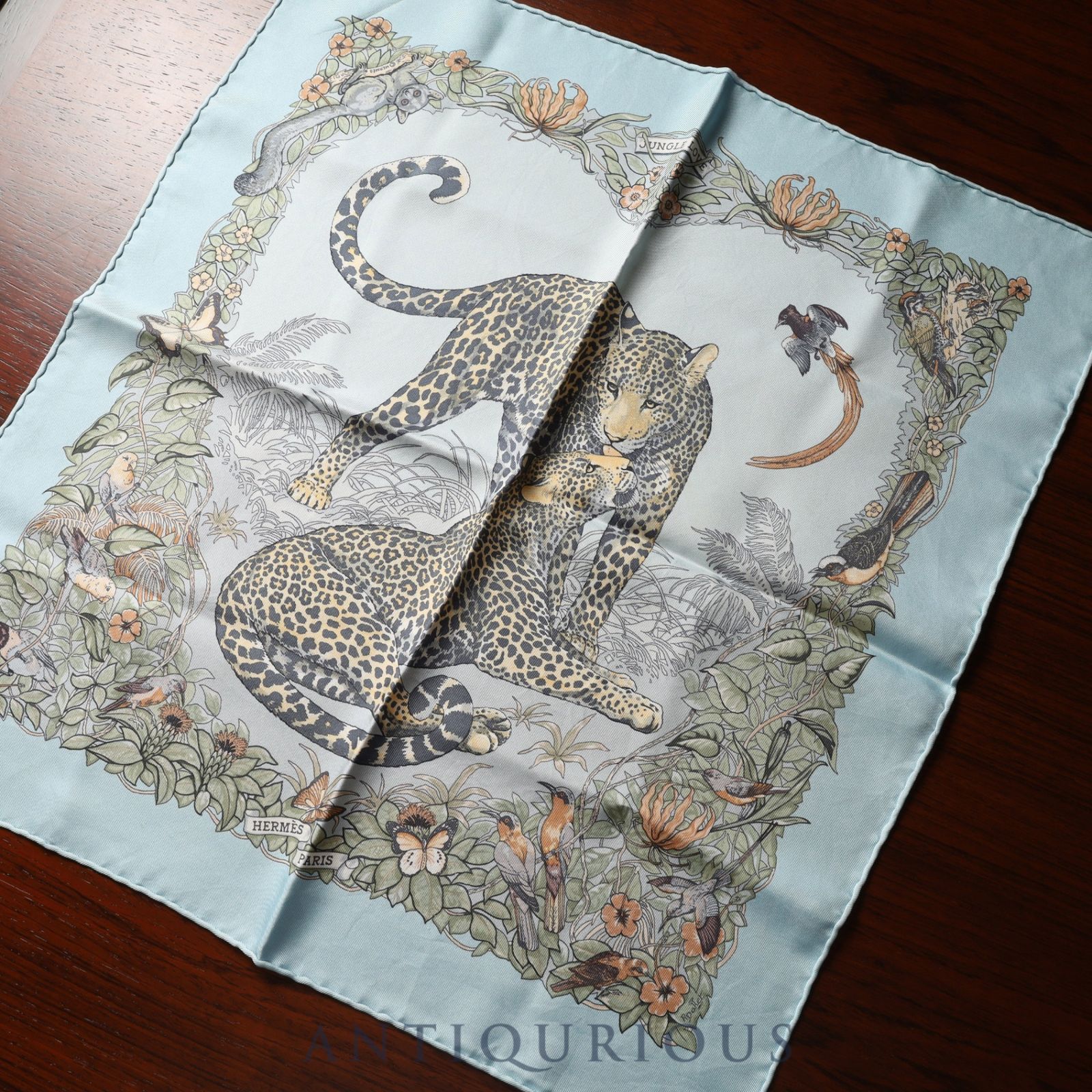 エルメス スカーフ カレ45 ジャングルラブ SILK100% - メルカリ