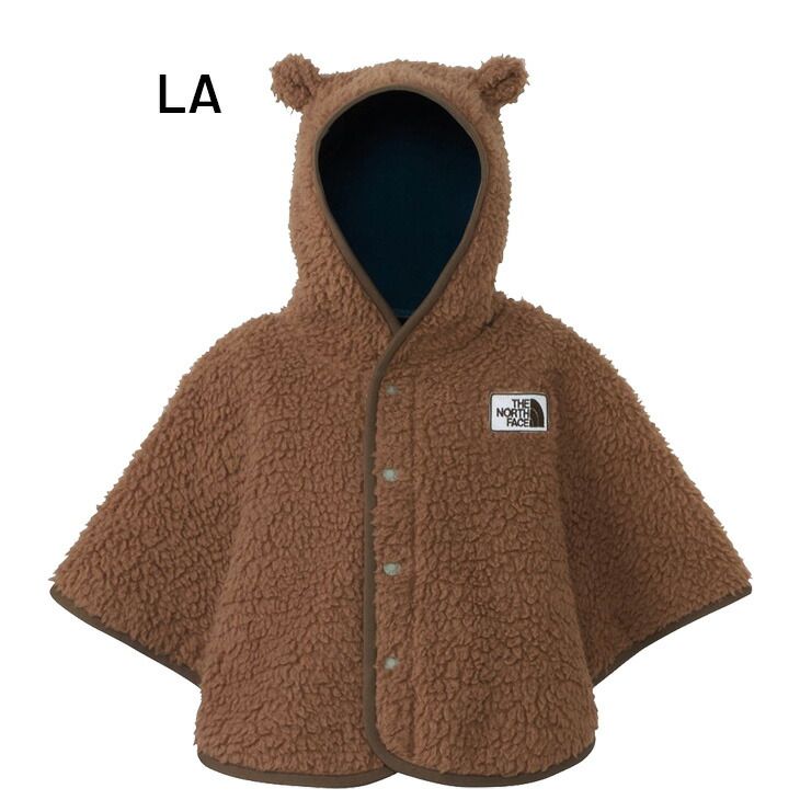 送料無料 ノースフェイス ポンチョ くまみみ ベビーウェア 80cm