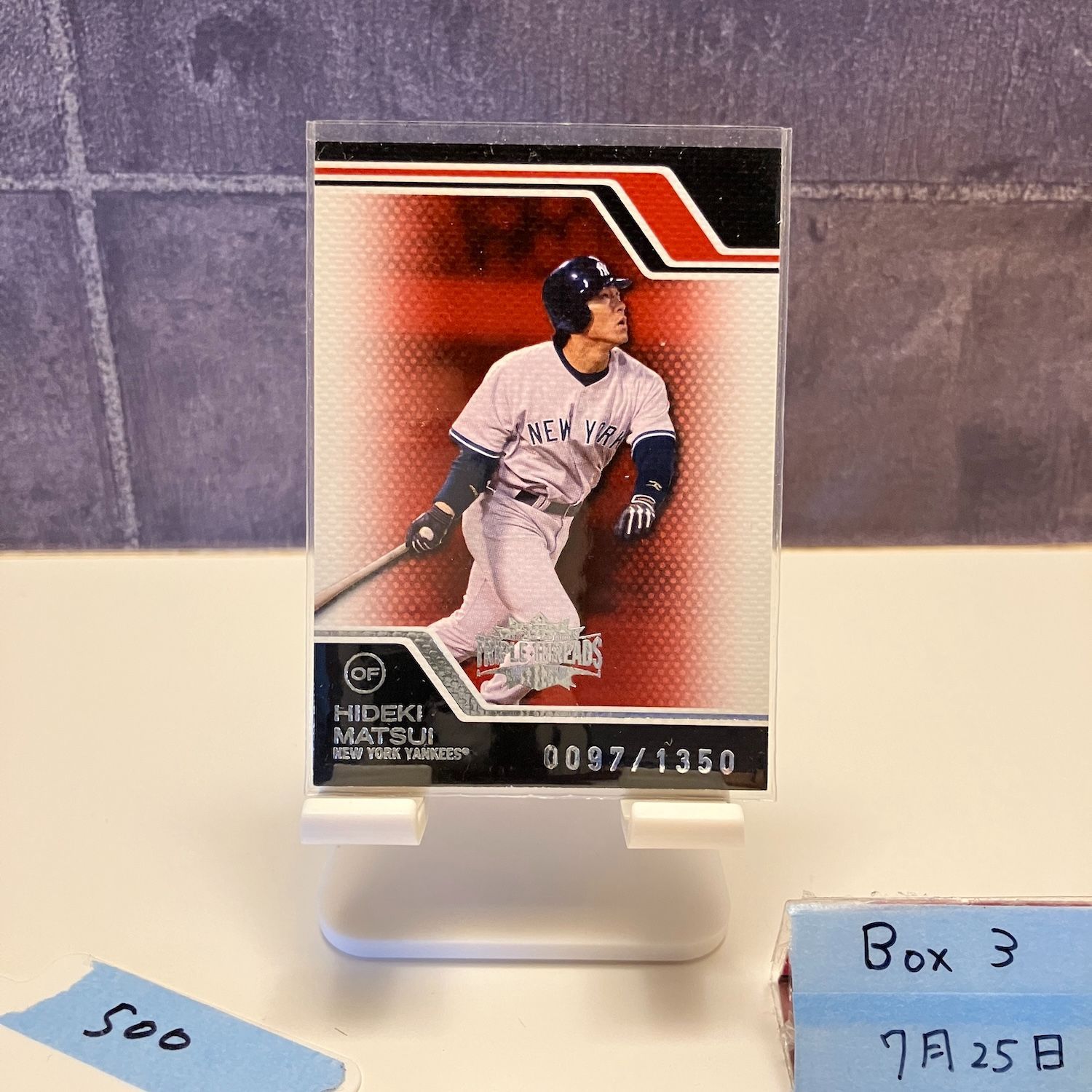 最終値引きtopps  Japan edition2023 松井秀喜 2006 Topps Triple Threads 松井秀喜 0097/1350 ニューヨーク