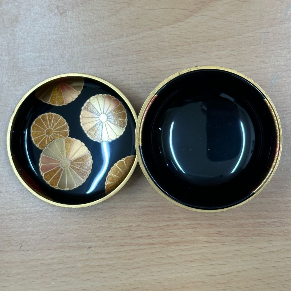 □菊桐蒔絵 大棗 茶器 東 千鶴 A25-419 【公式通販】