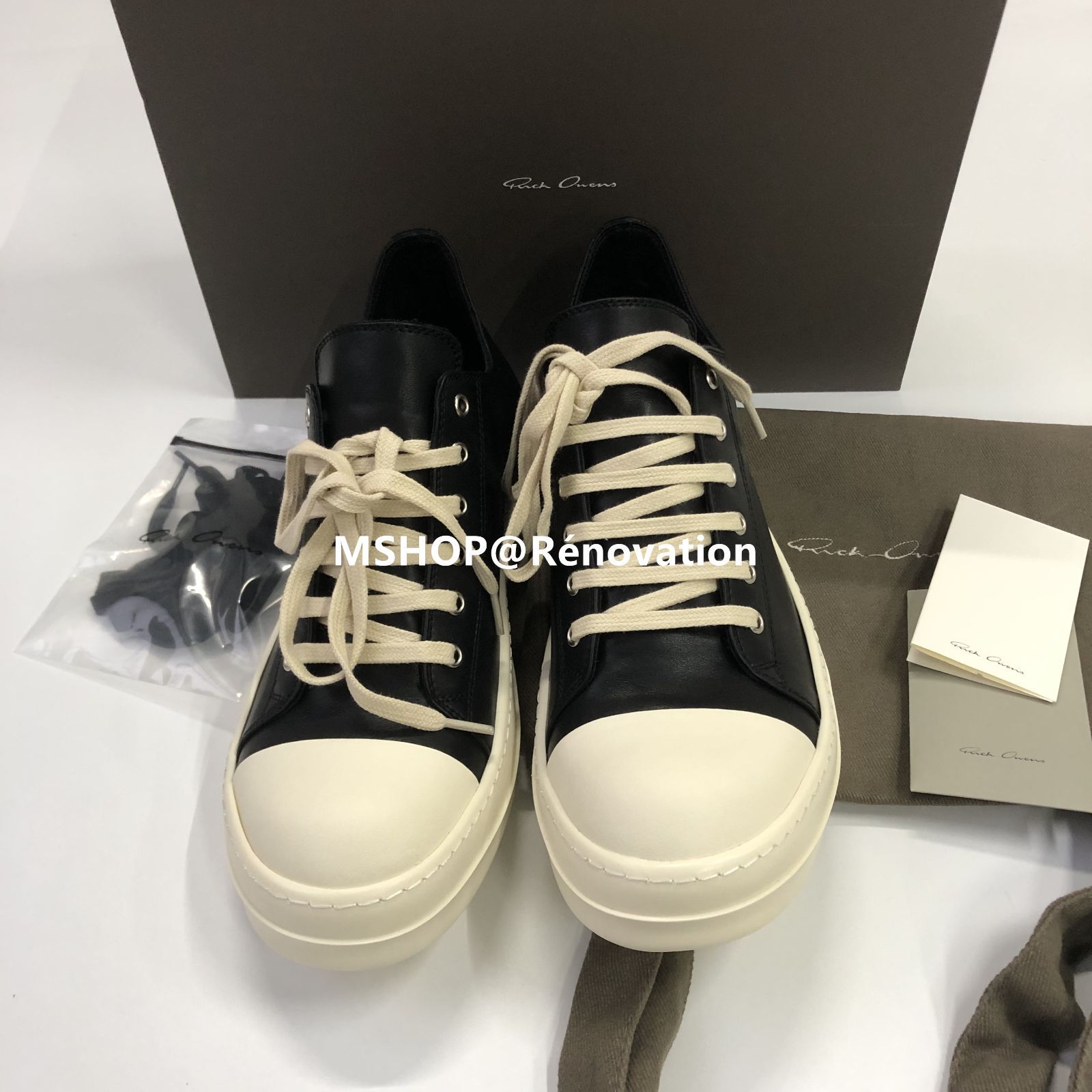 Rick Owens LOW SNEAKS レザー スニーカー EU44