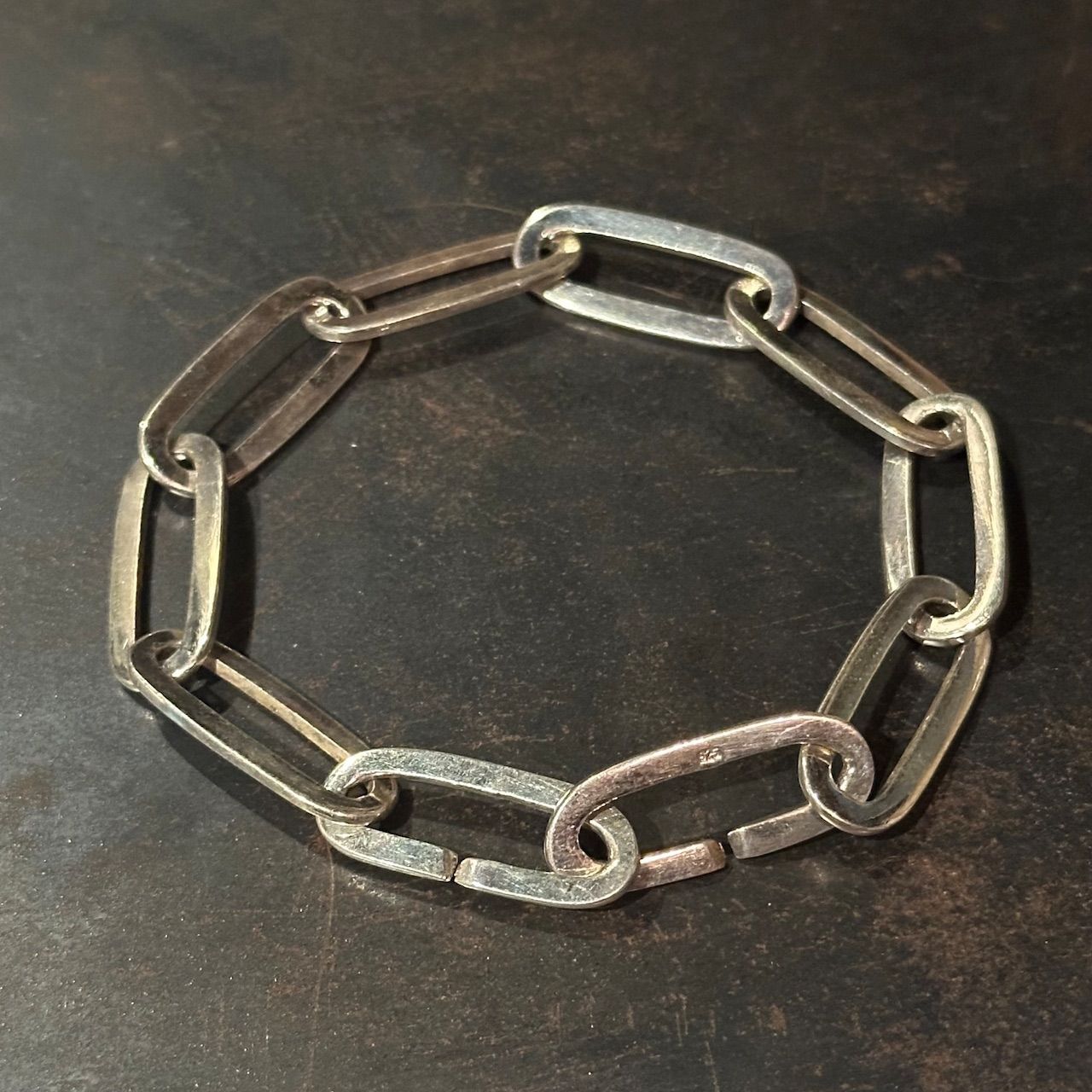 SILVER925 BIG OVAL BRACELET ブレスレット 重量86g SILVER925 OVAL CHAIN BRACELET/シルバー/ブレス 【公式通販】