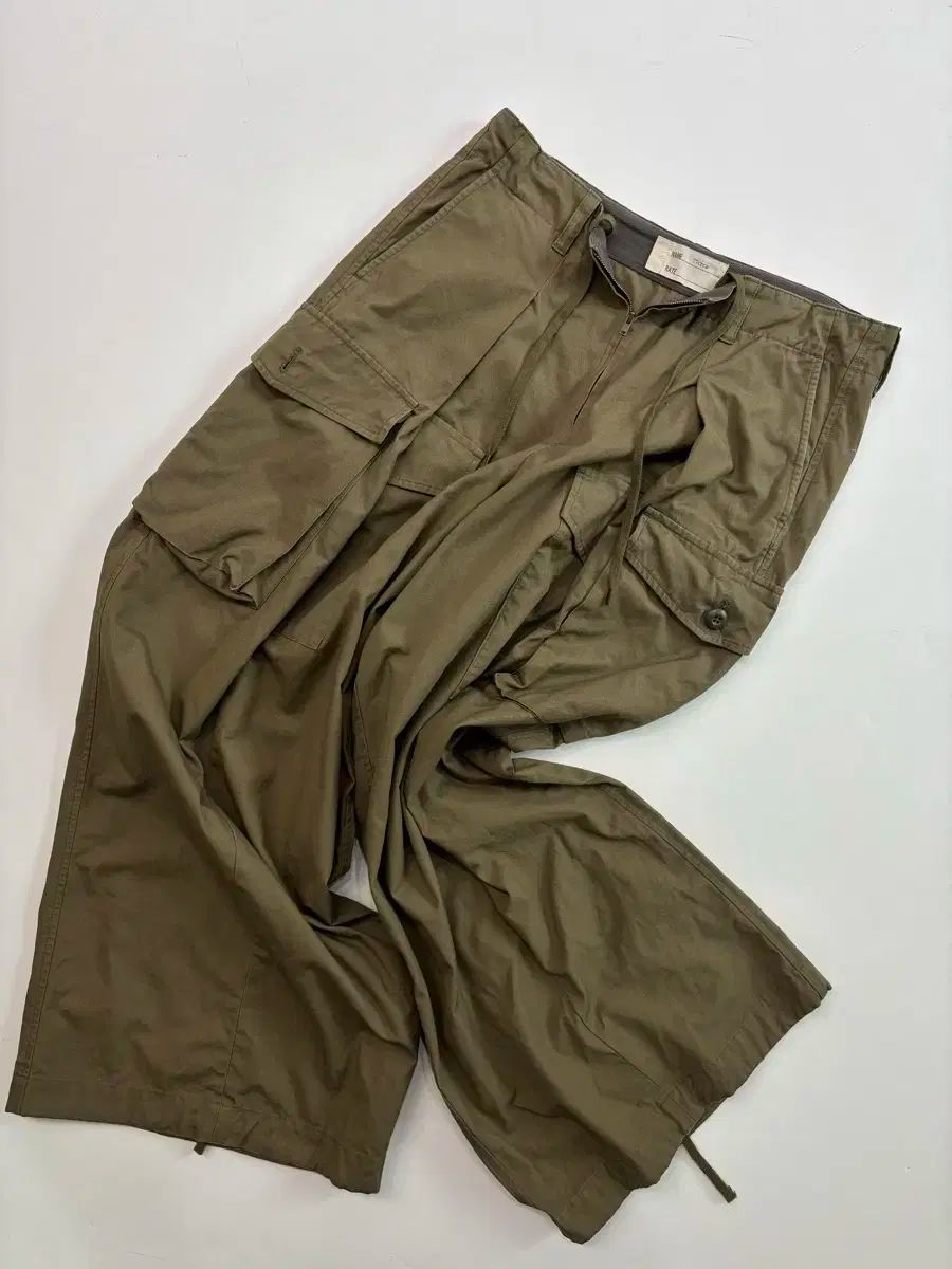 77circa なな 서카 カーキ カーゴ ワイド パンツ
