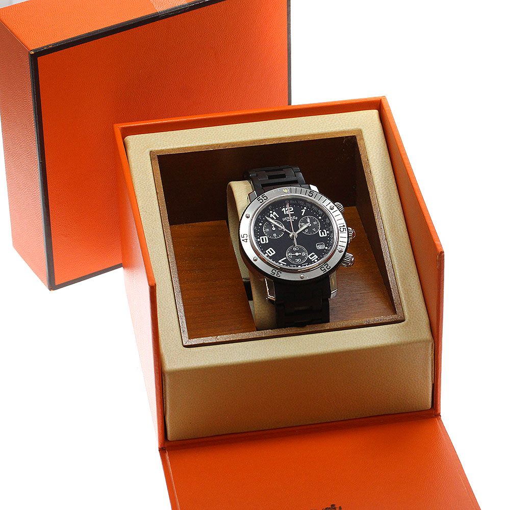 超美品 HERMESクリッパーダイバークロノグラフ CL2.915 メンズ腕時計 HERMES エルメス CL2.915 クリッパー ダイバー クロノグラフ
