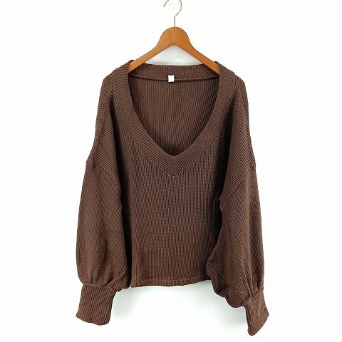 バレエ バイ バックラッシュ Ballet by BACKLASH ニット セーター F 茶ブラウン レディース バレエ バイ バックラッシュ Ballet by BACKLASH ニット