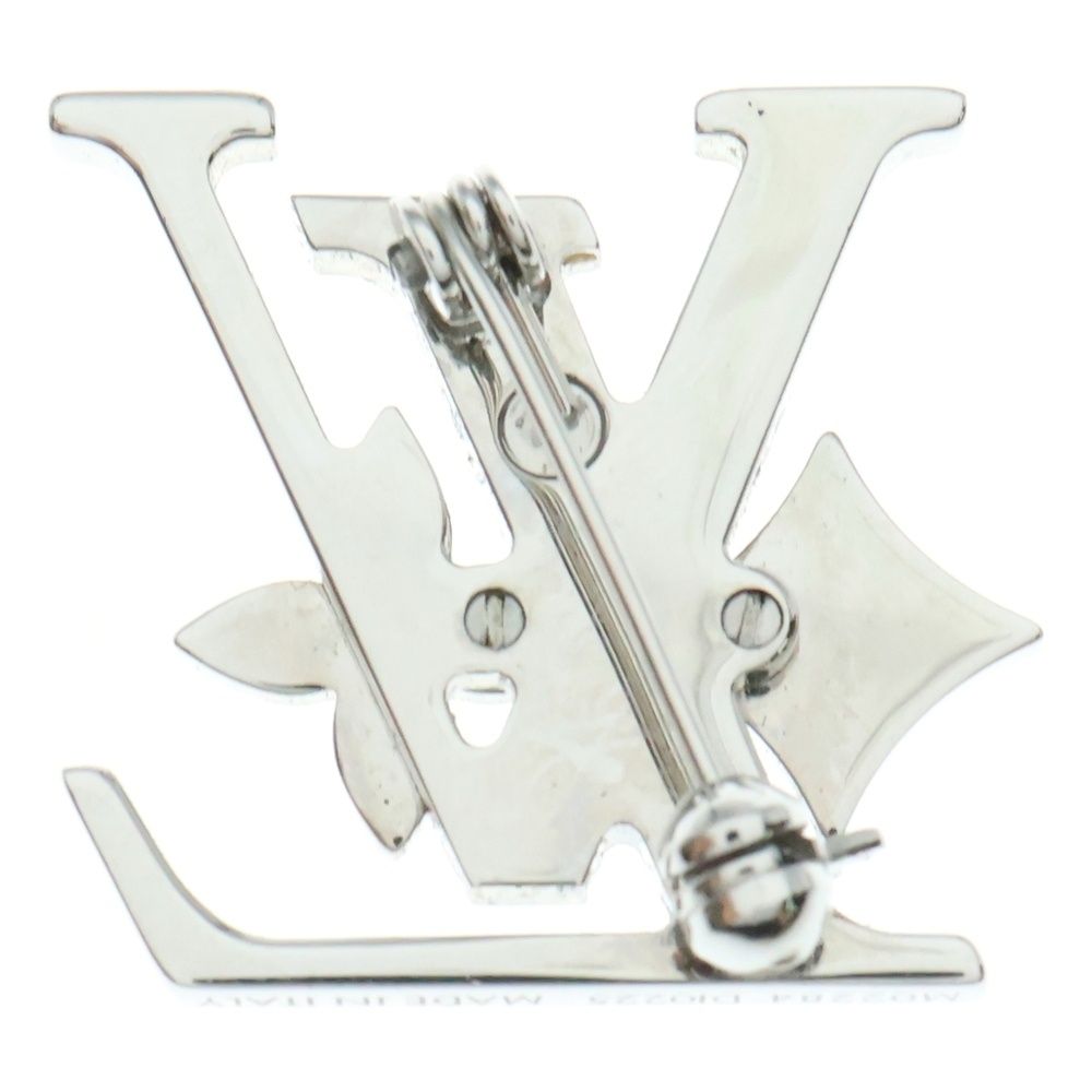 LOUIS VUITTON ルイヴィトン モノグラム ロウ ブローチ シルバー M 02284