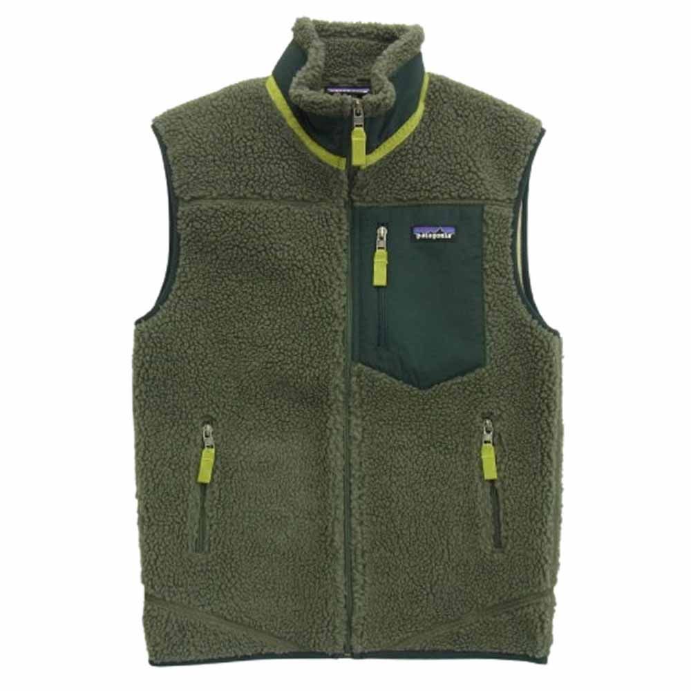 patagonia パタゴニア 17AW 23048 17年製 classic retro x vest クラシック レトロX ベスト フリース モスグリーン系 XS