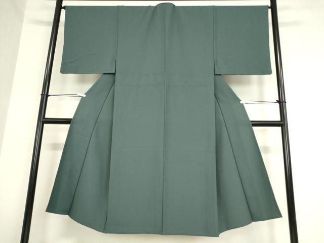 平和屋着物▽男性 色無地 単衣 御召茶色 洗える着物 DAAX3016az