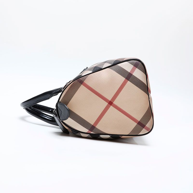 BURBERRY バーバリー ボストンバッグ PVC ノバチェック - メルカリ