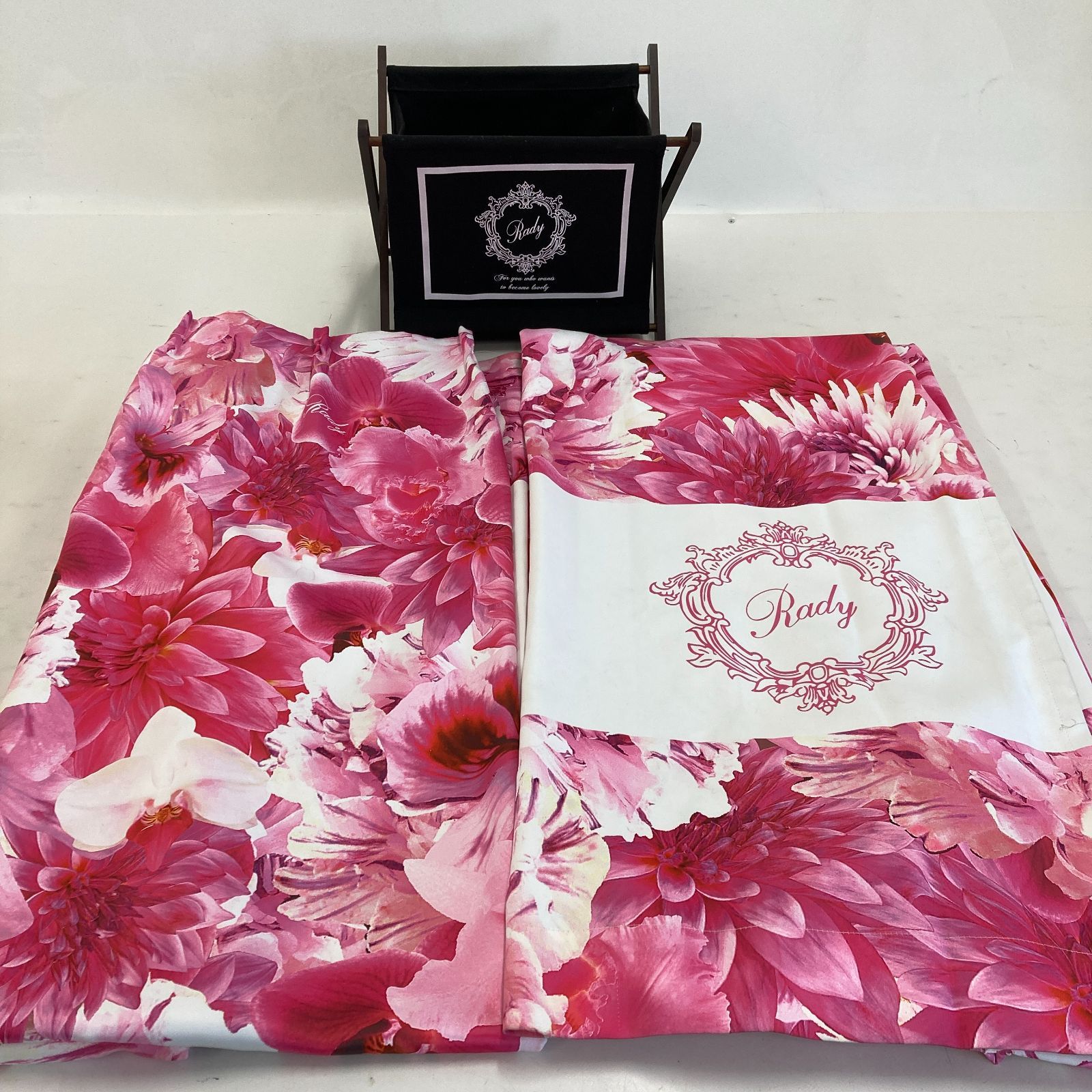 rady リゾートフラワー カーテン 2セット（4枚）