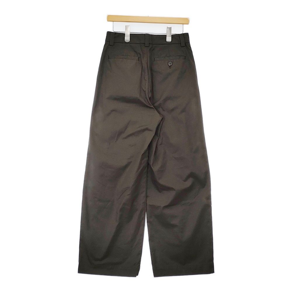 MARGARET HOWELL SOFT BRUSHED COTTON TWILL 2 定価39600円 578-5242201 パンツ 25AW ブラウン レディース マーガレットハウエル 5-1011G♪
