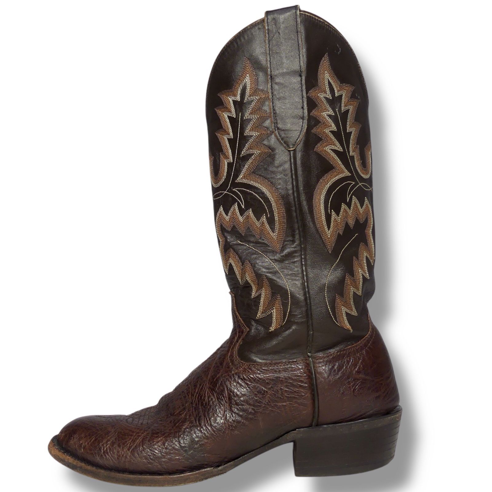  ウエスタンブーツ 28.5 ロング メンズ 10.5 D 茶 ウエスタンブーツサイズ28.5 cm一覧 SEULB屋着古 NS 498 ウエスタンブーツ ブーツ 革靴