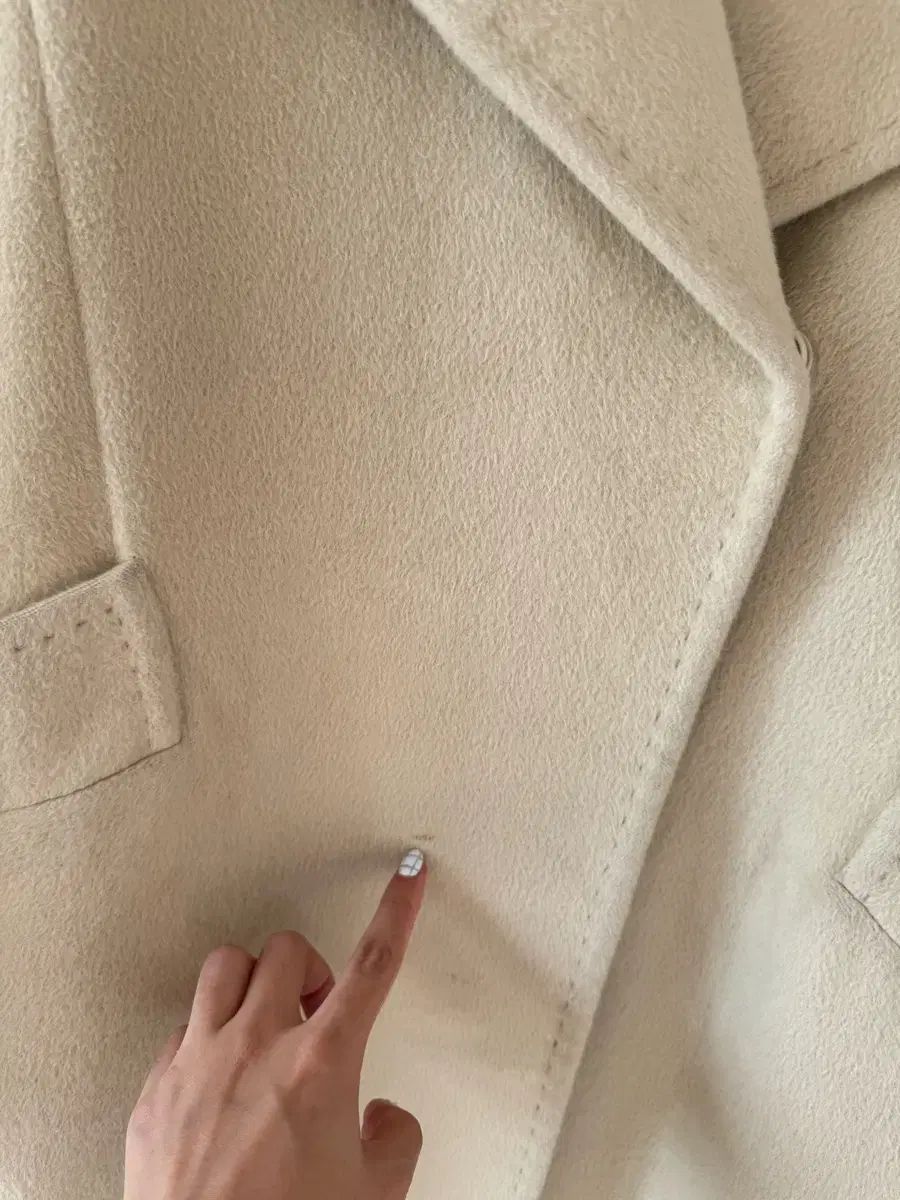 The HANDSOME SYSTEM SYSTEM システム ウール ロングコート アイボリー 55 ー 66