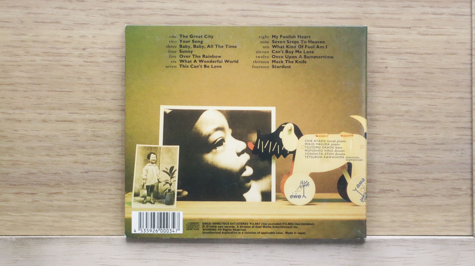 国内盤CD☆綾戸智恵/CHIE AYADO□ Your Songs 【EWCD0006