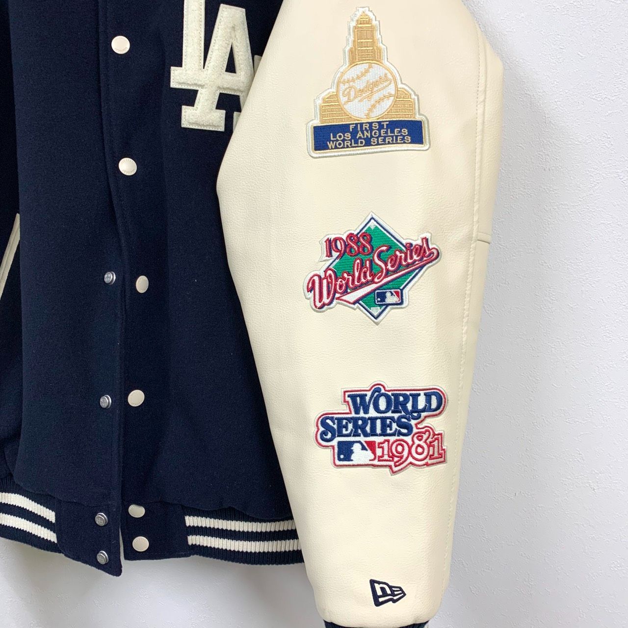 NEWERA】ニューエラ/MLBヴァーシティジャケット/ドジャース/ネイビー 