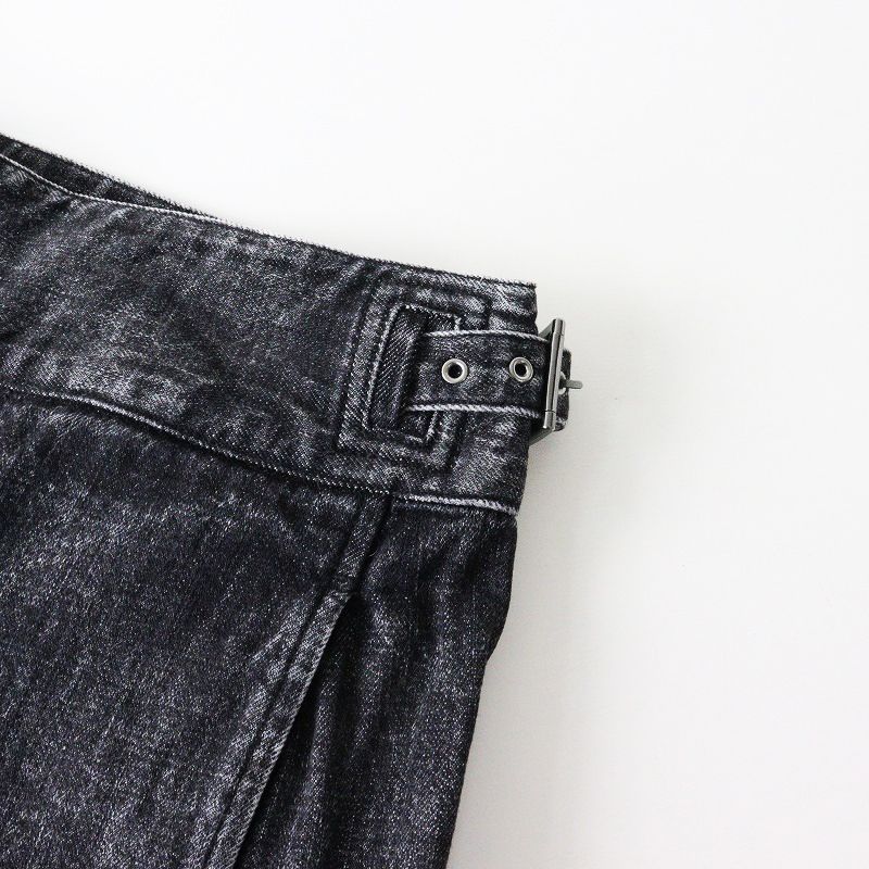 ブラックハイウエストジーンズ デニムパンツ