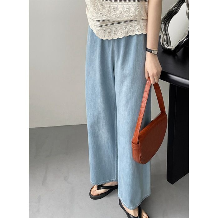 ワイドパンツ レディース デニスパンツ バギーパンツ ワイド ガウチョ レディース 大人  ボトムス ロングパンツ ルームウェア ウエストゴムtaochuan31