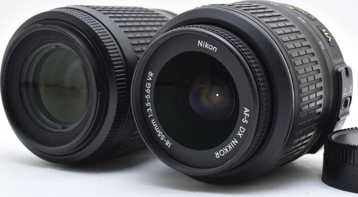 G25[6808E]☆極美品☆ ニコン Nikon D5300 ボディ ダブルレンズ