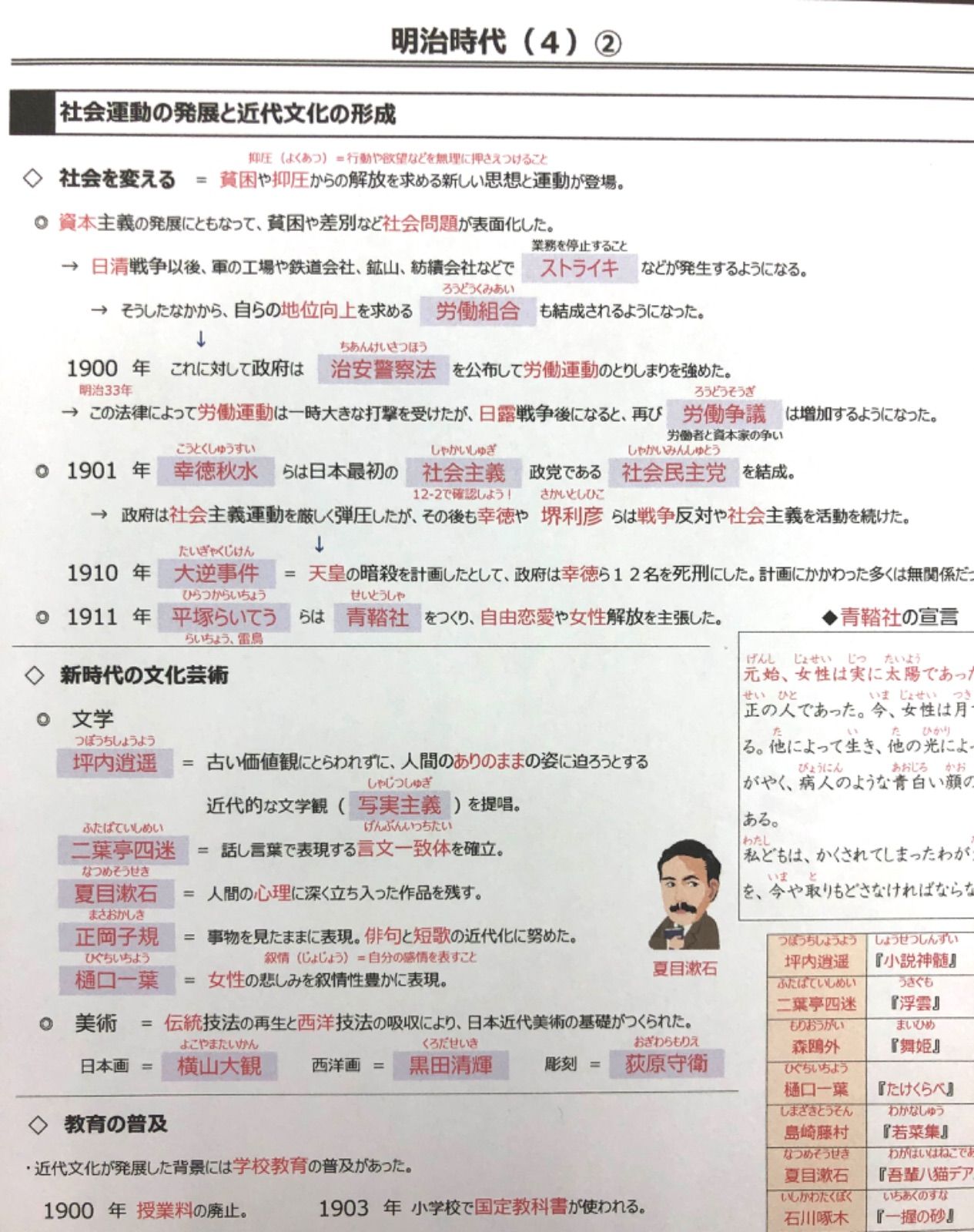 歴史 暗記プリント①②セット　★中学受験・中1.2.3対象