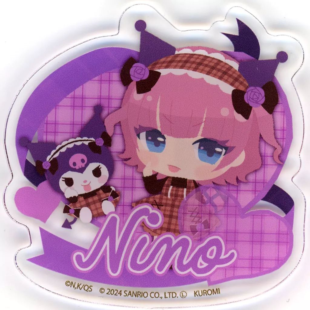 中古】バッジ・ビンズ 中野二乃×クロミ 「五等分の花嫁∽×サンリオ