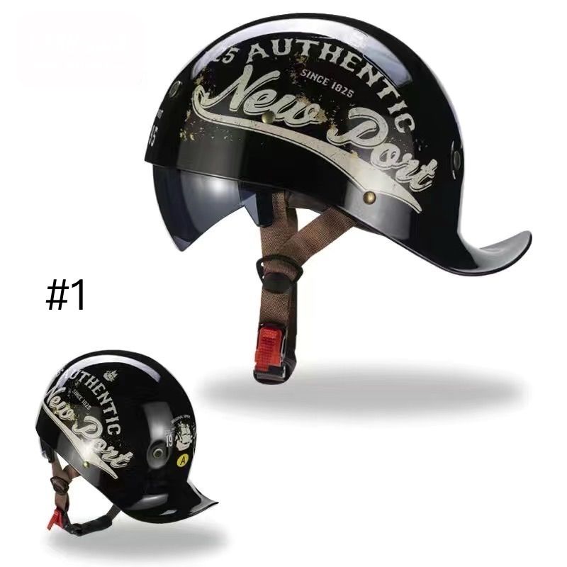 超軽量 ハーレー 半帽 半キャップ ヘルメット バイク ジェット