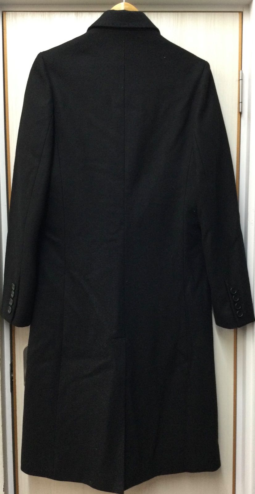 PANERO パネロ ダブルチェスターコート サイズM ブラック ウール
