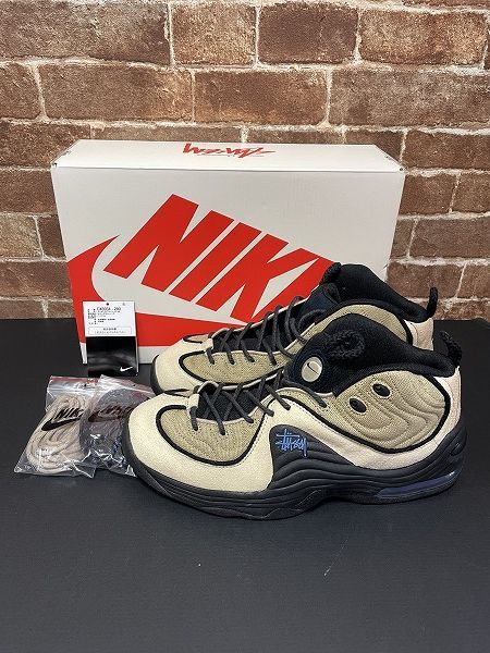 NIKE STUSSY AIR PENNY II SP DX6934-200 ナイキ ステューシー エアペニー2 ハイカット スニーカー Rattan  and Limestone ラタン アンド ライムストーン - メルカリ