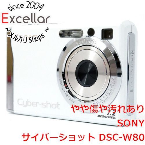 bn:15] SONY製 Cyber-shot DSC-W80 ホワイト 720万画素 - メルカリ